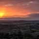 Sonnenuntergang ber Pork Hill, Dartmoor, Sdengland