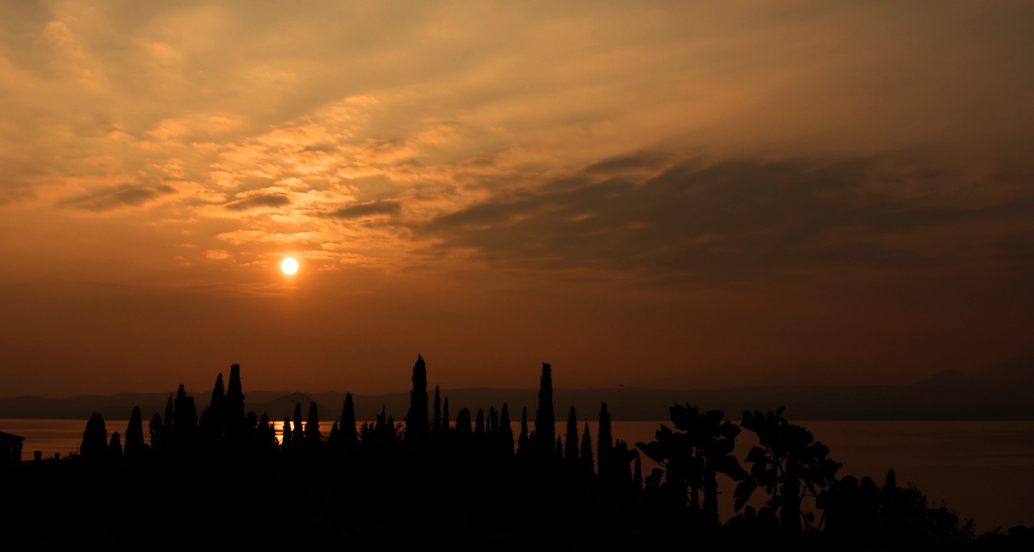 Sonnenuntergang über Punta San Vigilio