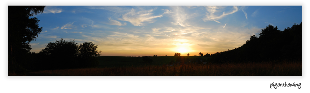 Sonnenuntergang über Radevormwald