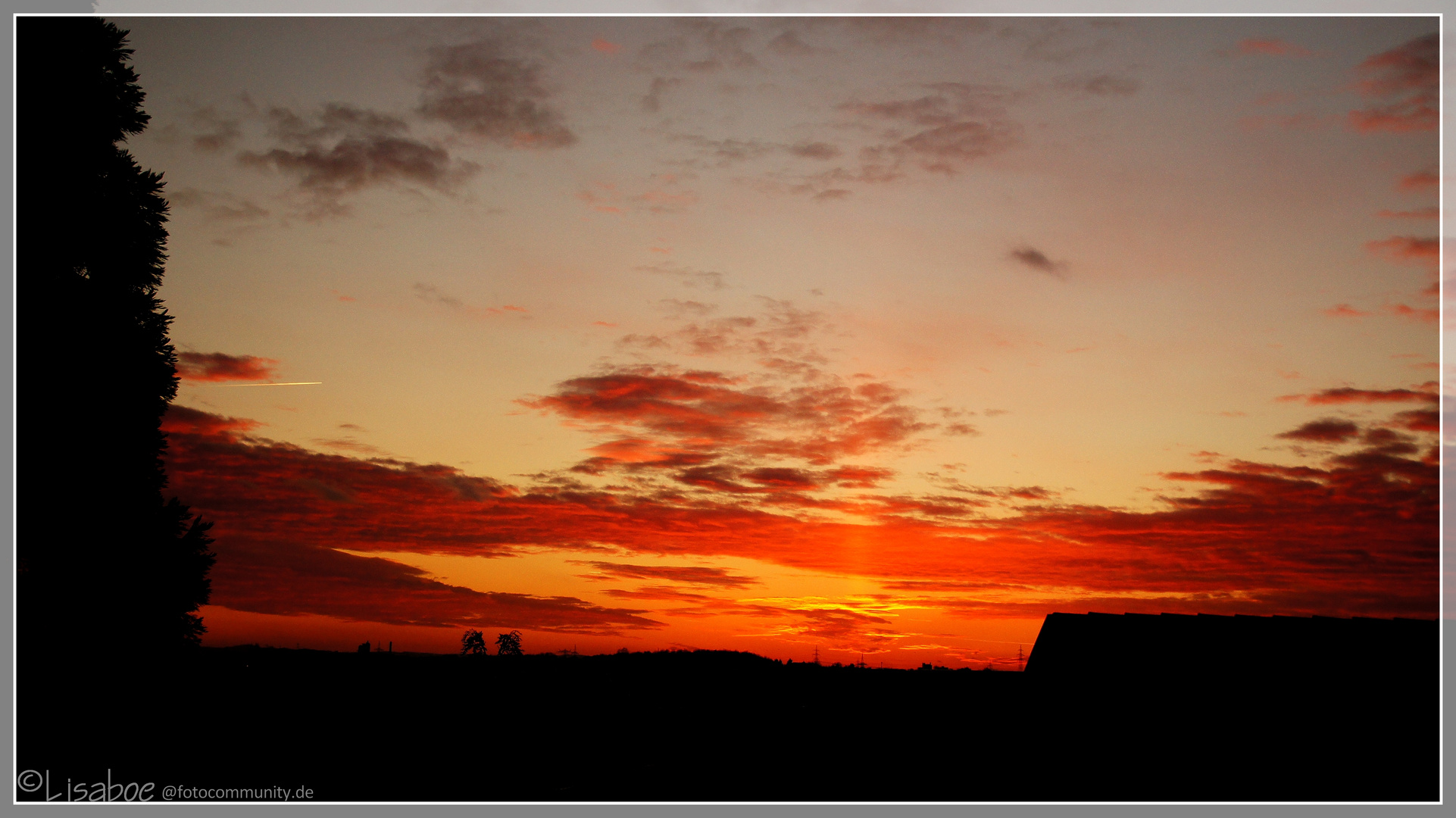 Sonnenuntergang über Remseck