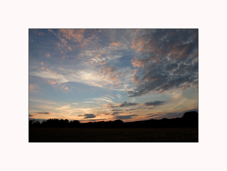 Sonnenuntergang über Rheinhessen