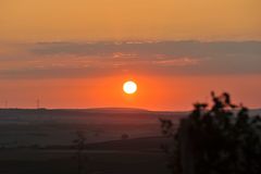 Sonnenuntergang über Rheinhessen