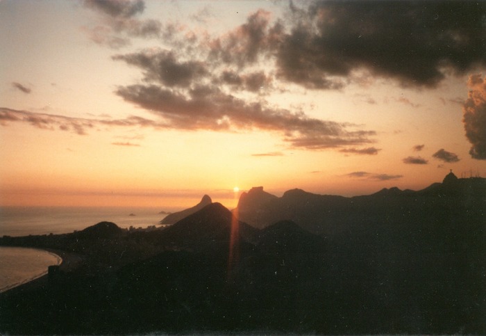 Sonnenuntergang über Rio de Janeiro