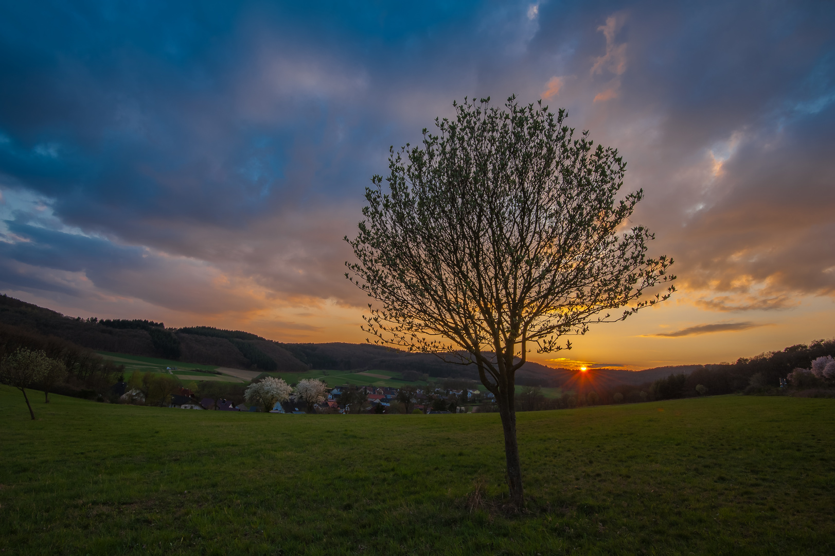 Sonnenuntergang über Rodenhausen