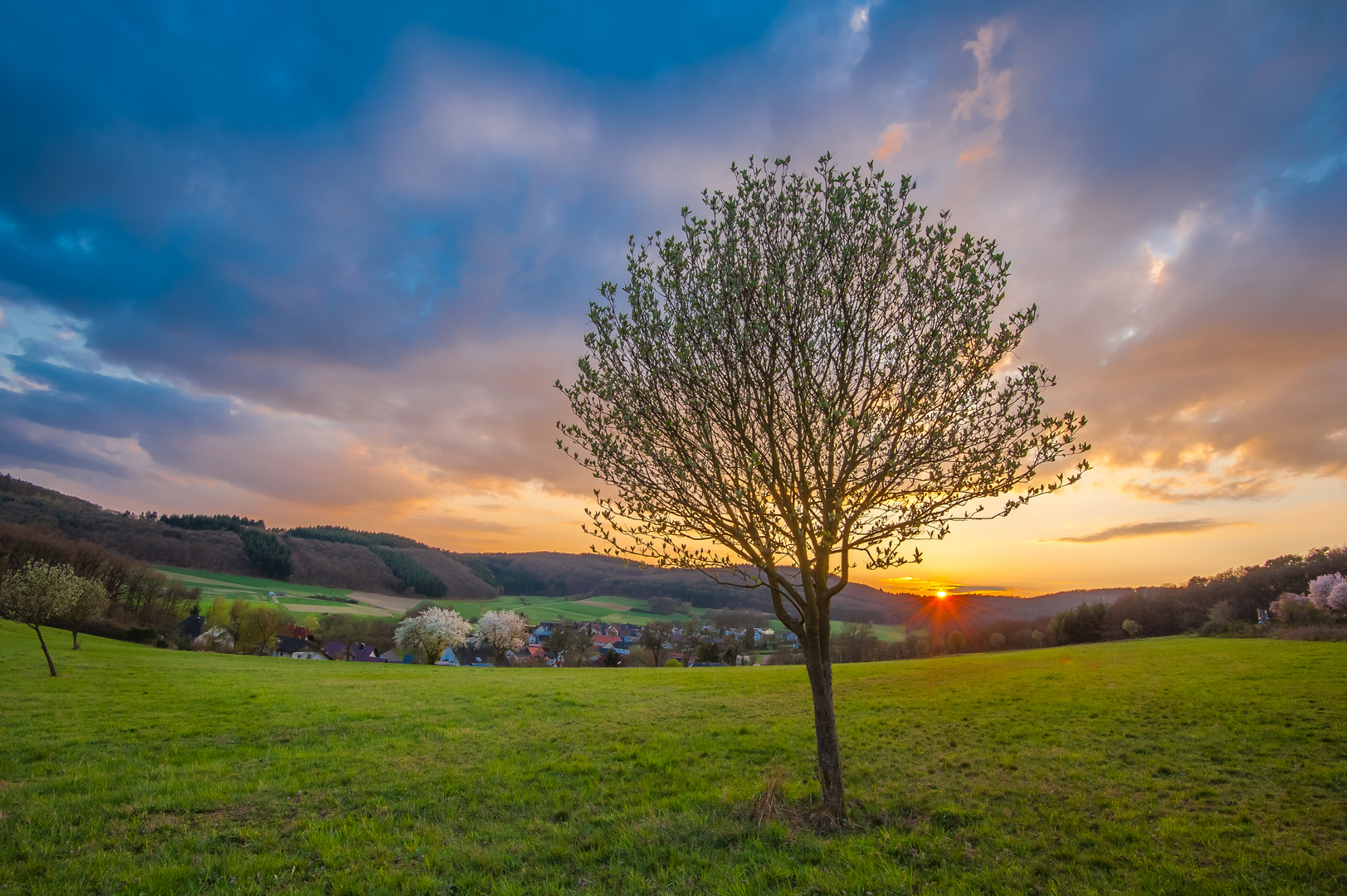 Sonnenuntergang über Rodenhausen 