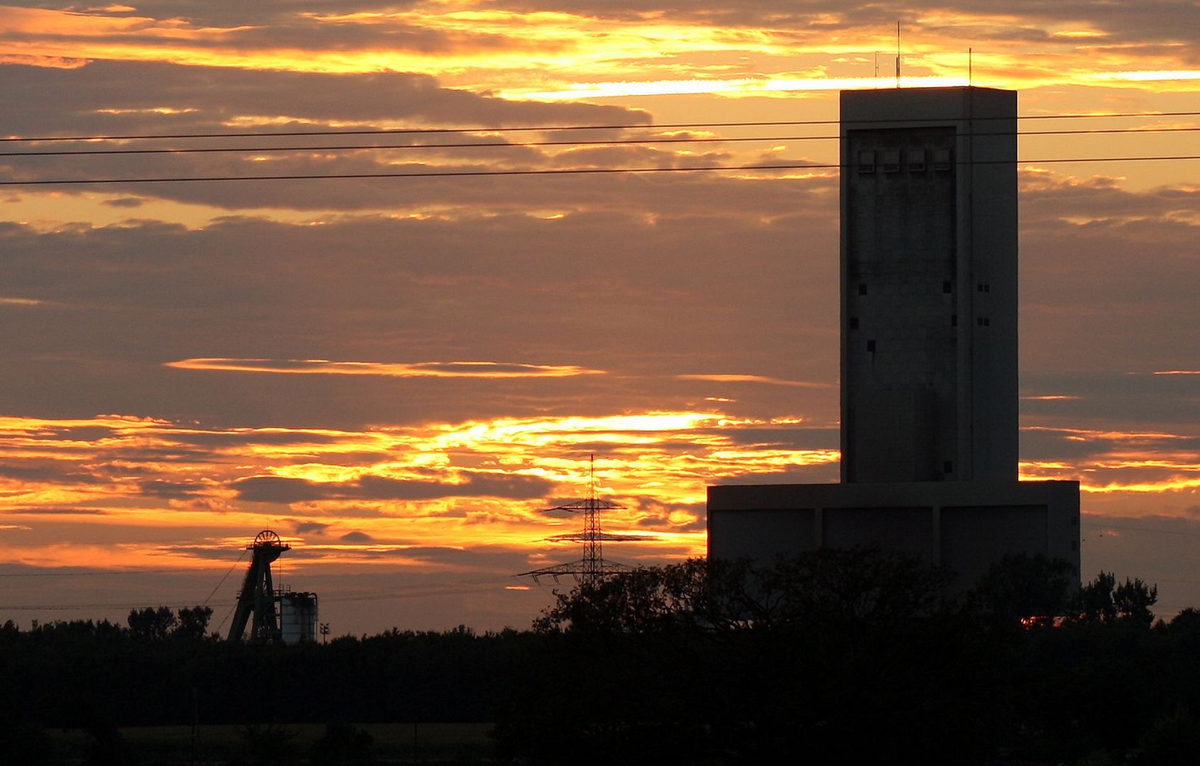 Sonnenuntergang über Rossenray