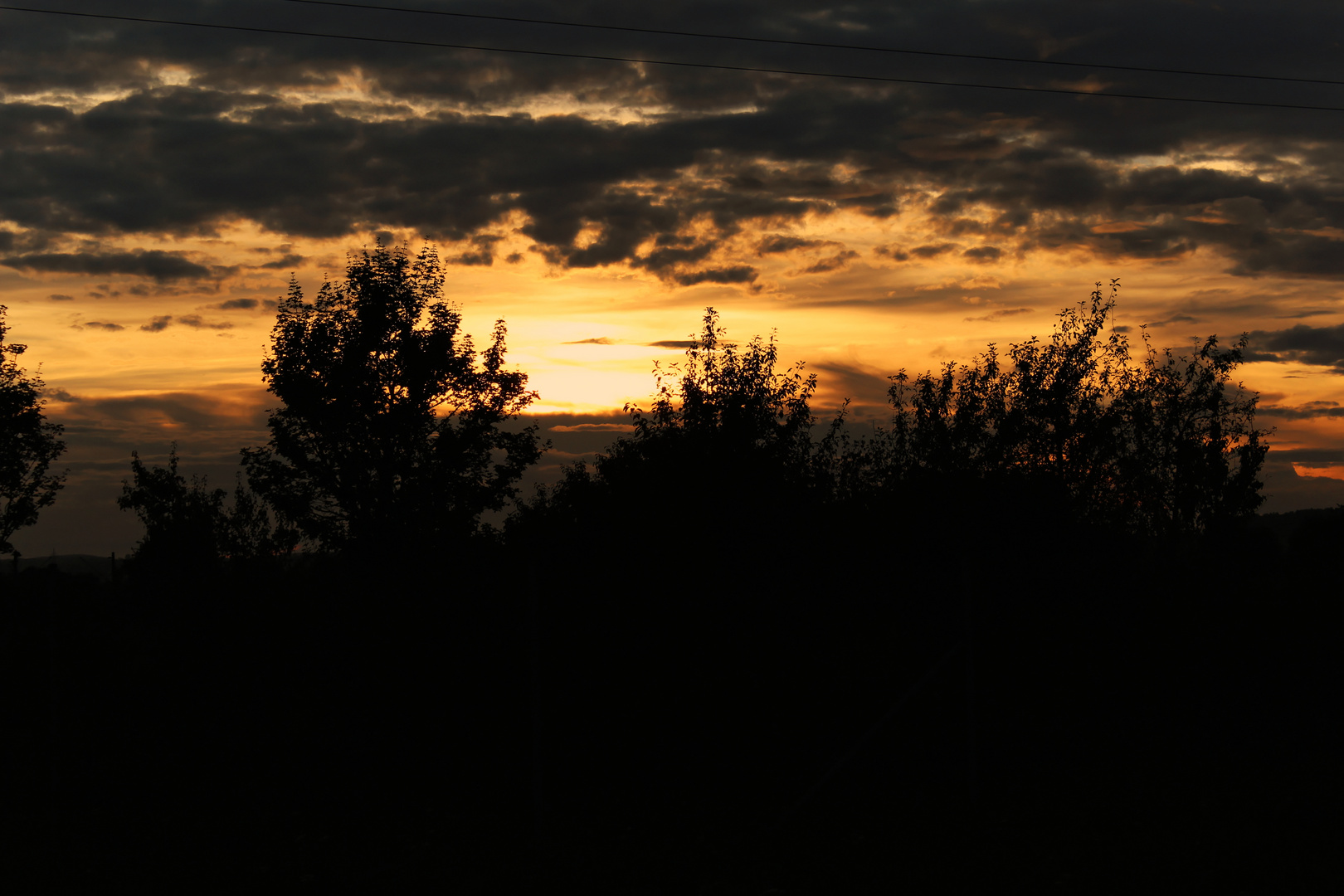 Sonnenuntergang über Rottenburg