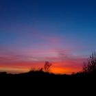 Sonnenuntergang über Sachsenhagen