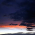 Sonnenuntergang über Sachsenhagen - Unwetter zieht auf