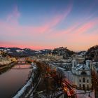 Sonnenuntergang über Salzburg