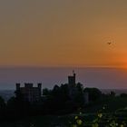 Sonnenuntergang über Schloß Ortenberg