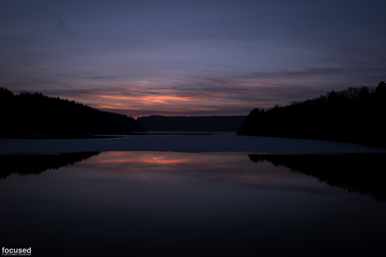 Sonnenuntergang über Schongau