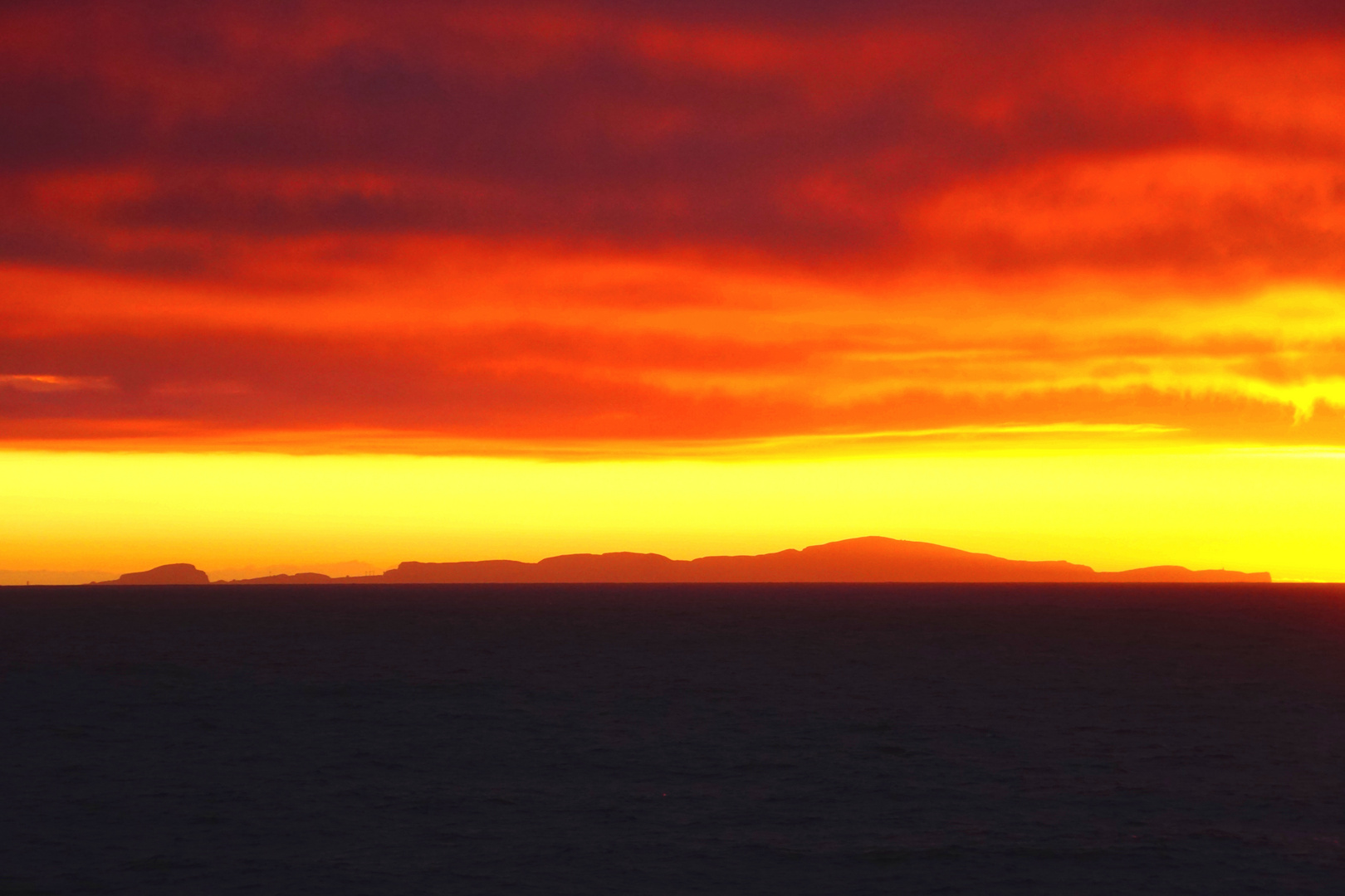 Sonnenuntergang über Schottland