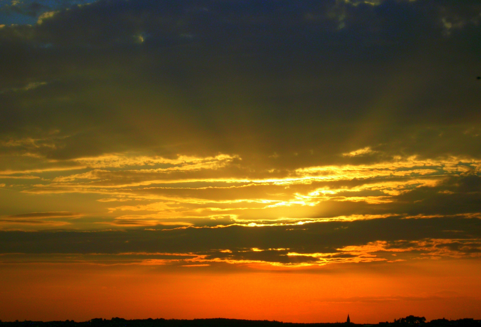 Sonnenuntergang über Schwabenrod