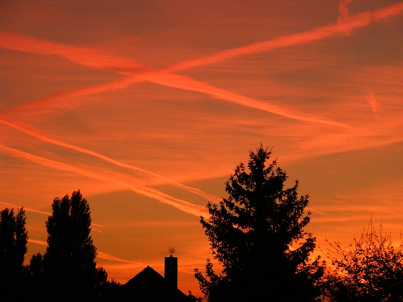 Sonnenuntergang über Seelze