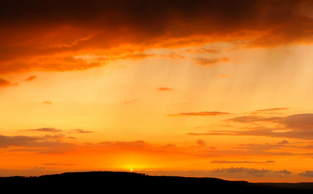 Sonnenuntergang über Seesen