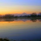 Sonnenuntergang über Sélestat im Elsass