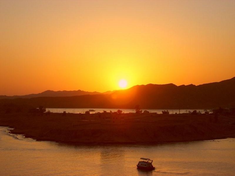 Sonnenuntergang über Sharm El-Sheik