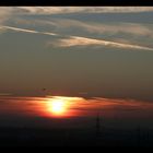 Sonnenuntergang über Siegburg