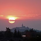 Sonnenuntergang über Siegburg