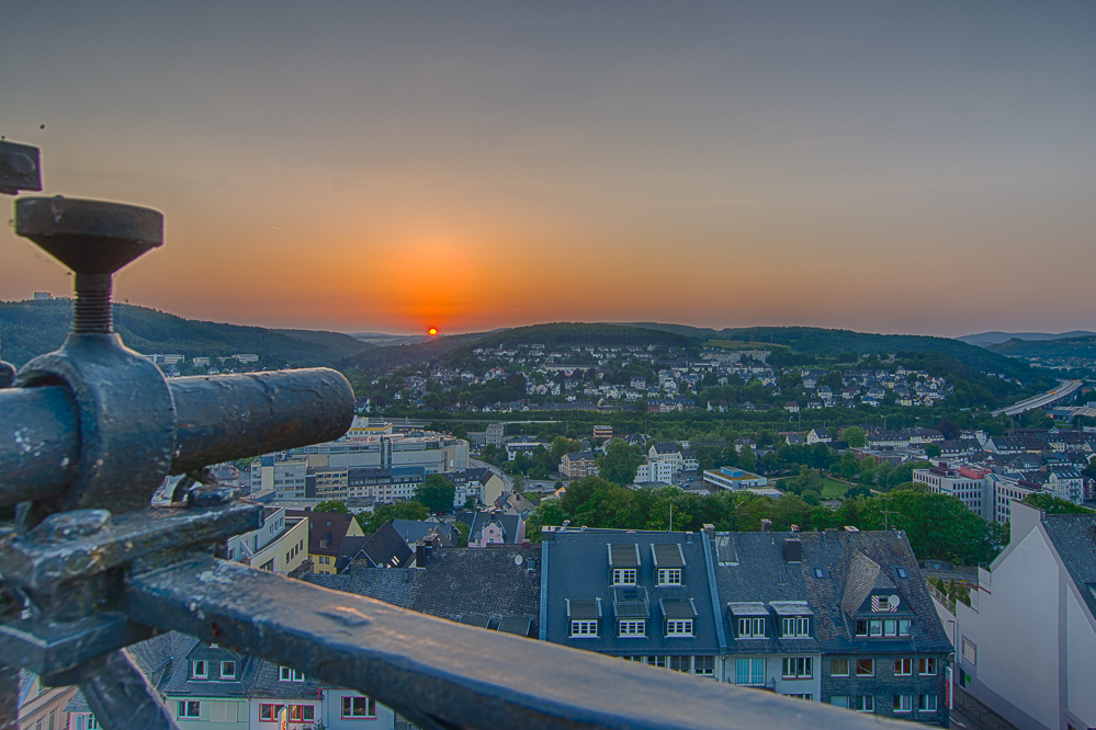 Sonnenuntergang über Siegen