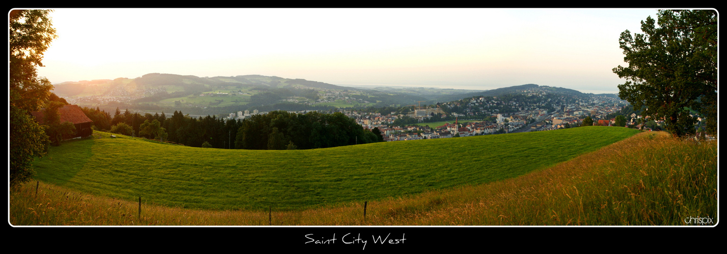 Sonnenuntergang über St. Gallen