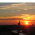 Sonnenuntergang über Stockholm