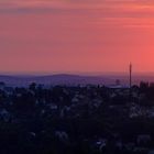 Sonnenuntergang über Stollberg und Oelsnitz