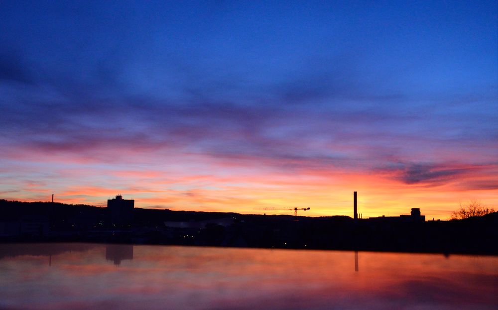 Sonnenuntergang über Stuttgart