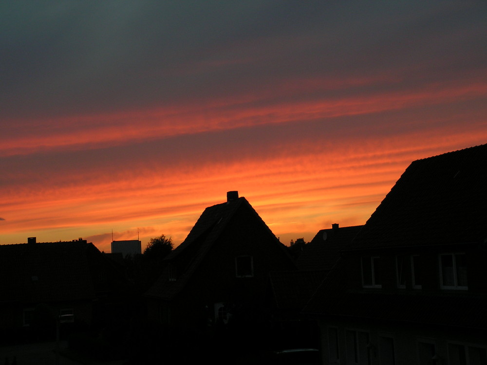 Sonnenuntergang über Sulingen