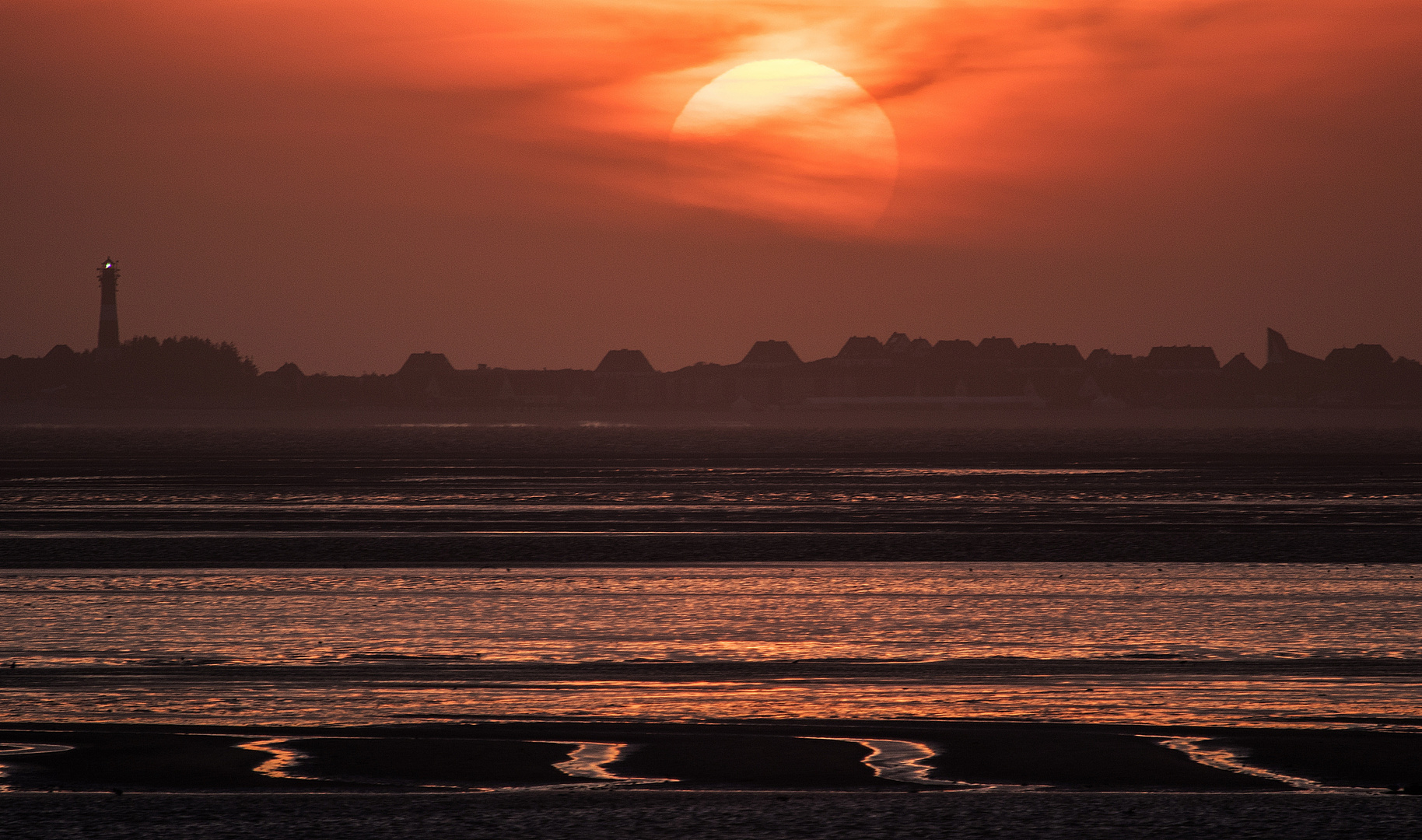 Sonnenuntergang über Sylt