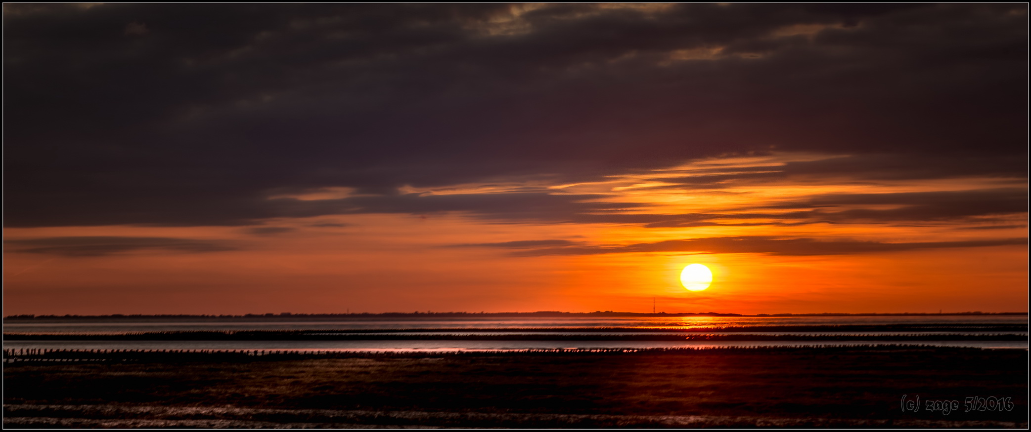 Sonnenuntergang über Sylt