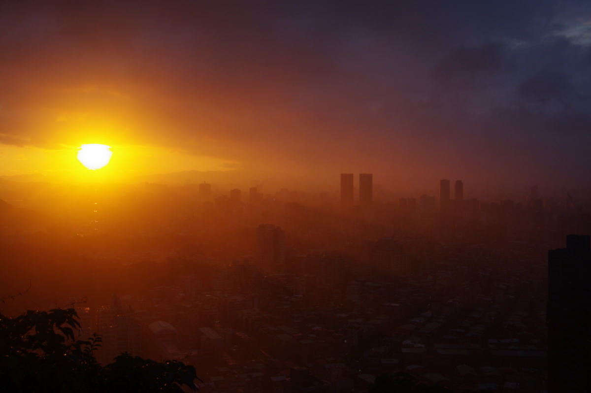 Sonnenuntergang über Taipei