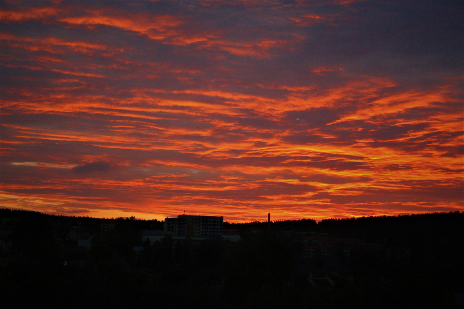 Sonnenuntergang über Thalheim 