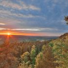 Sonnenuntergang über Thühringen