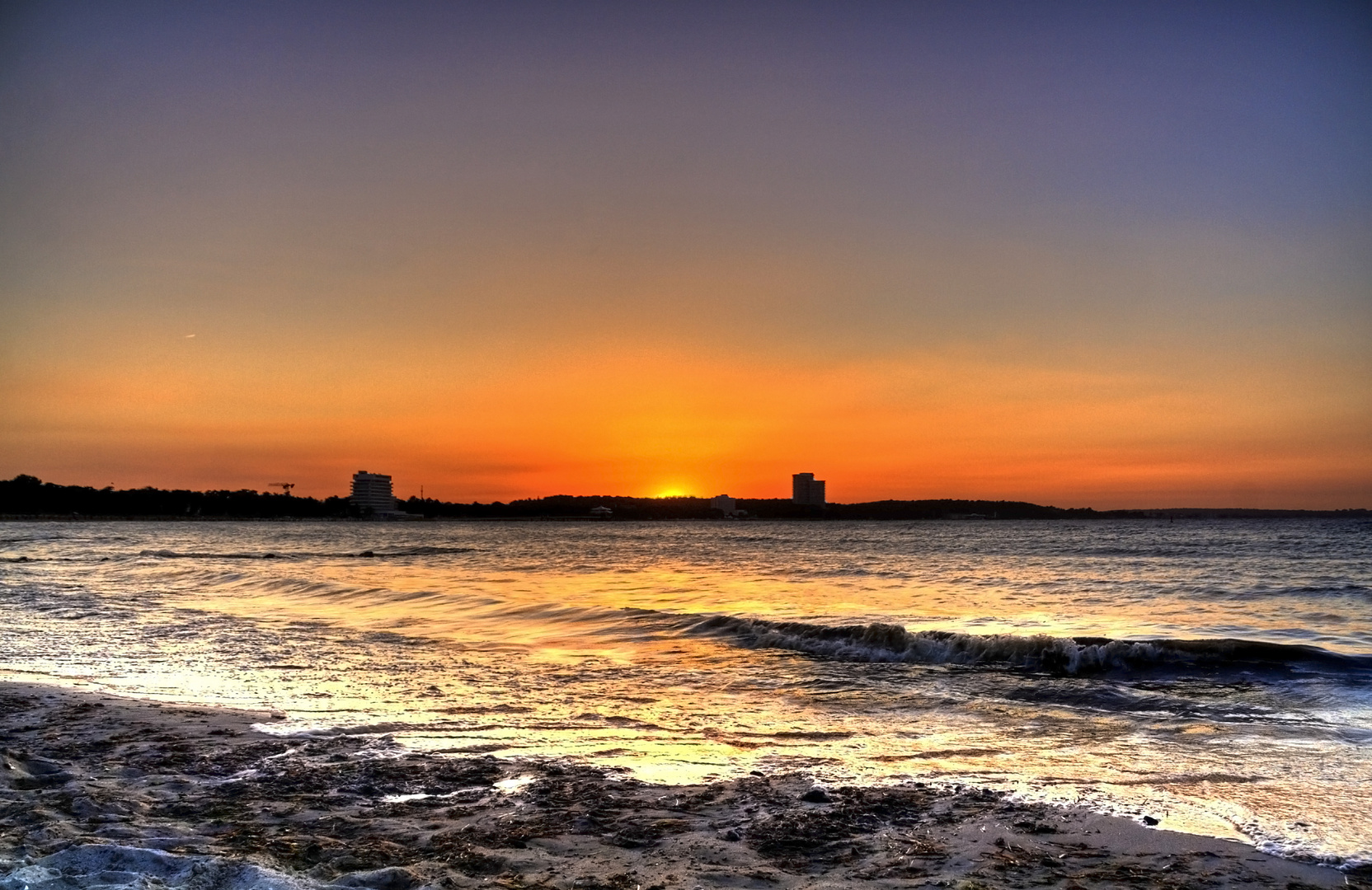 Sonnenuntergang über Timmendorfer Strand