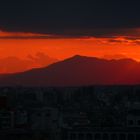 Sonnenuntergang über Tokyo