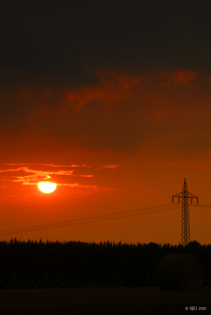 Sonnenuntergang über Tostedt