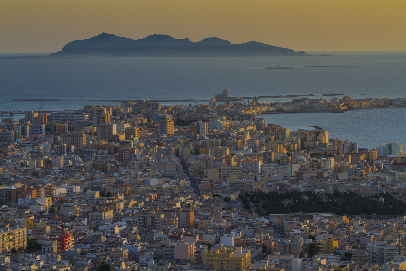 Sonnenuntergang über Trapani