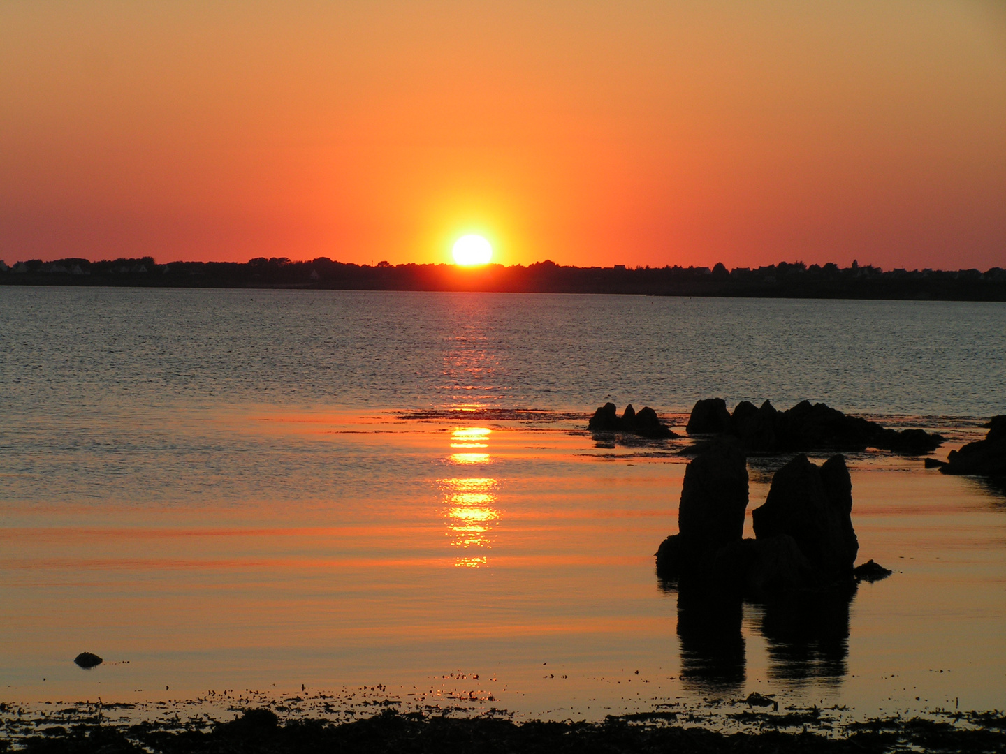 Sonnenuntergang über Trévignon