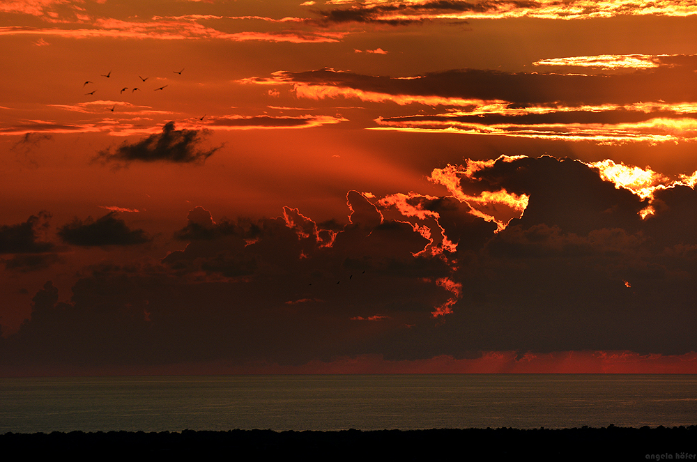 sonnenuntergang über trinidad