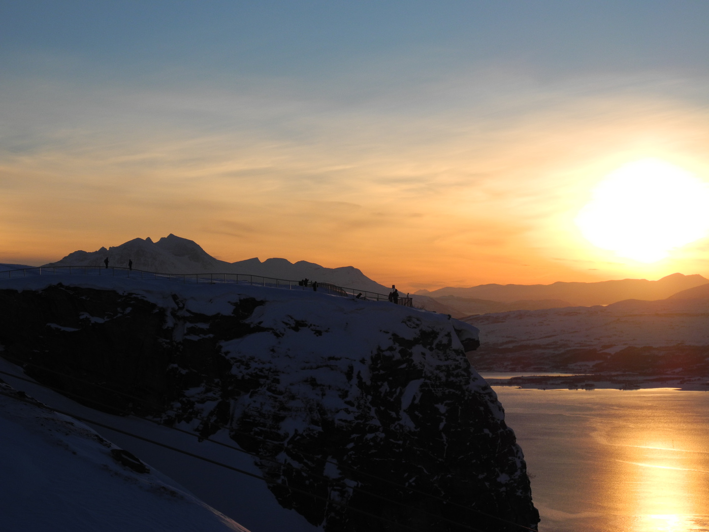 Sonnenuntergang über Tromsö