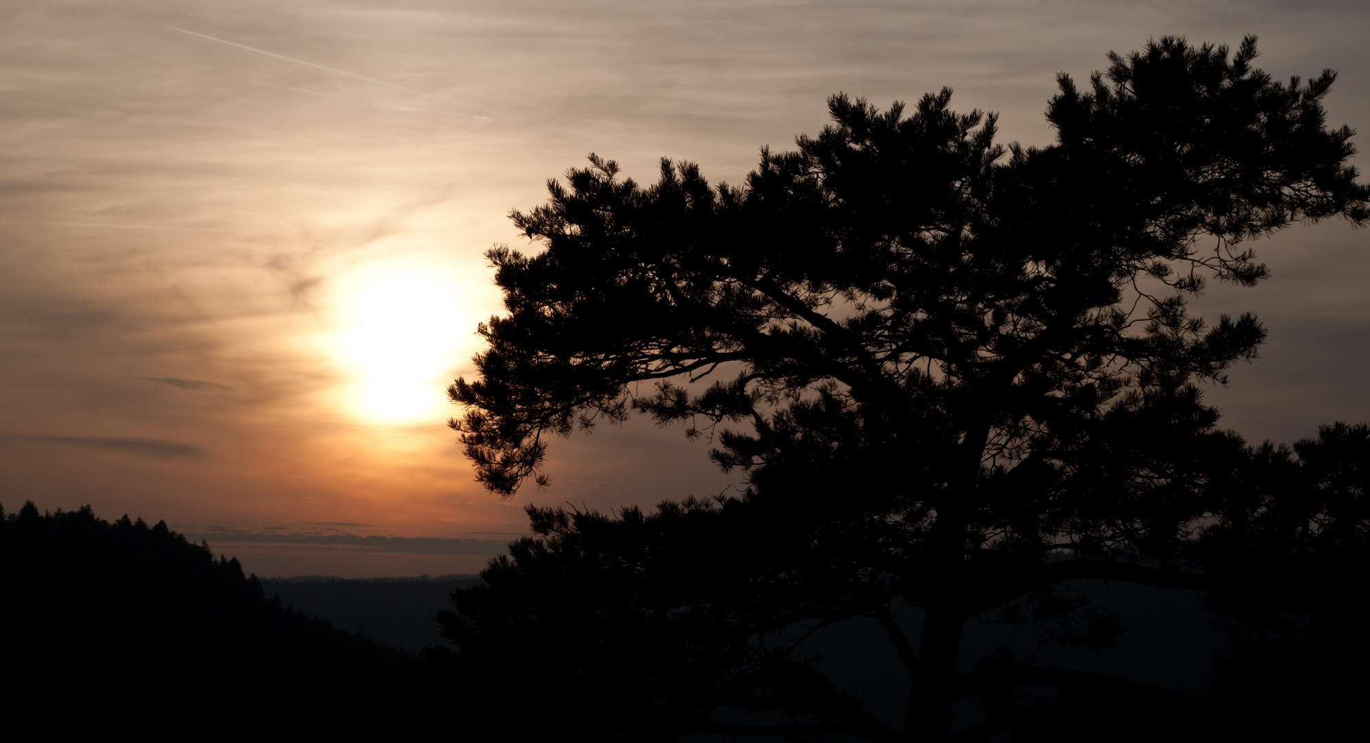 Sonnenuntergang über Tuttlingen