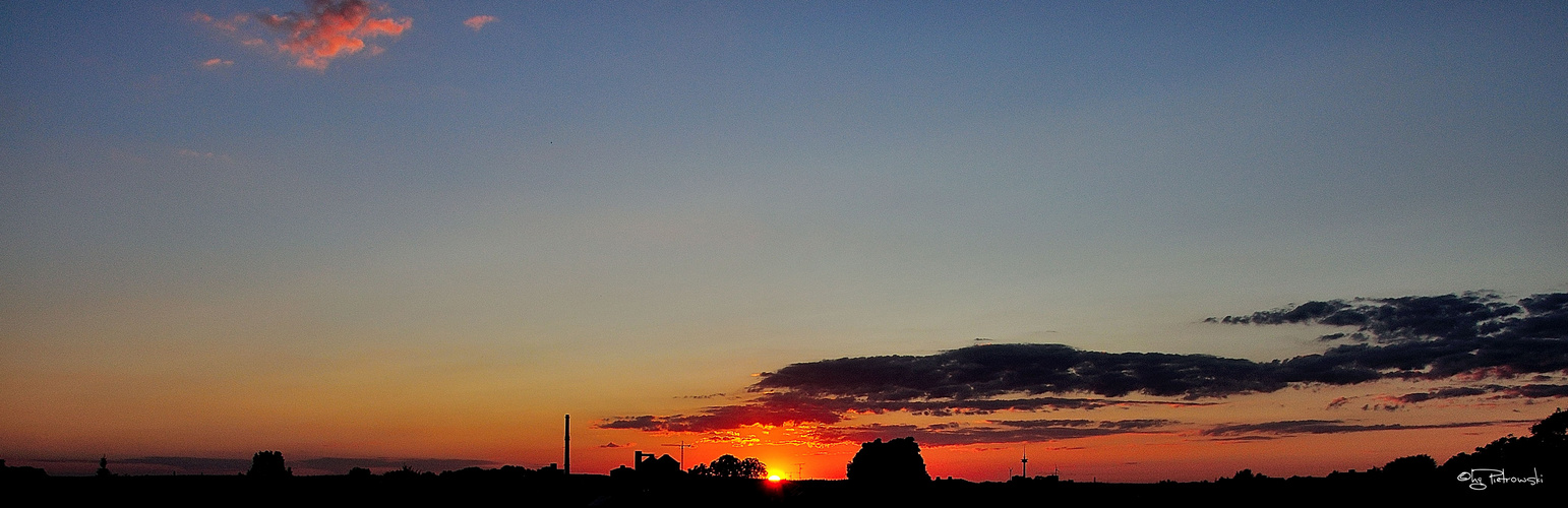 Sonnenuntergang über Uelzen