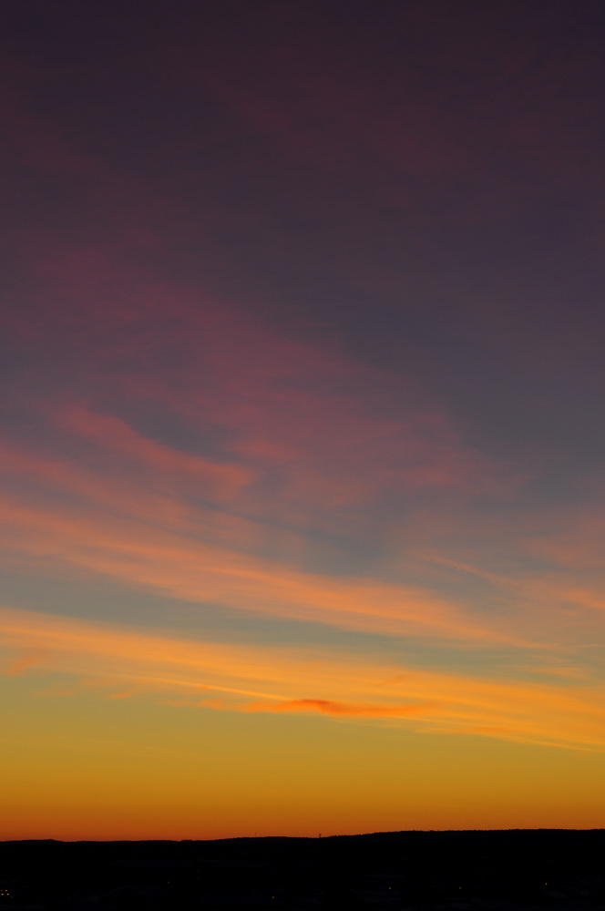 Sonnenuntergang über Umea