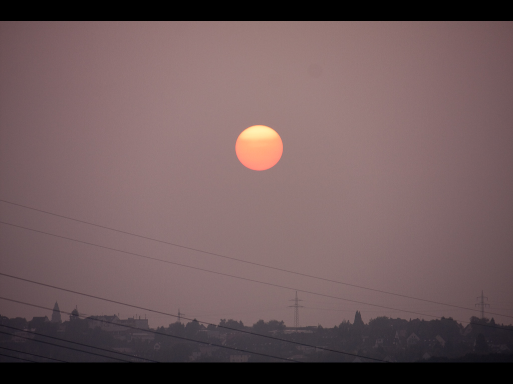 Sonnenuntergang über Velbert