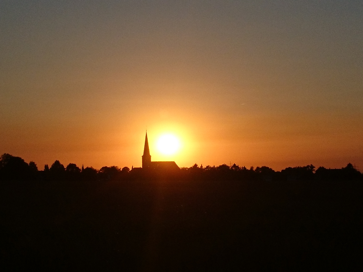 Sonnenuntergang über Vernich 