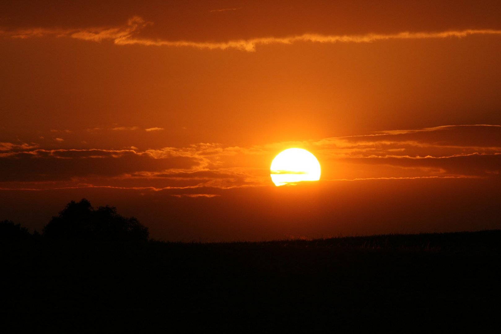 Sonnenuntergang über Vietgest