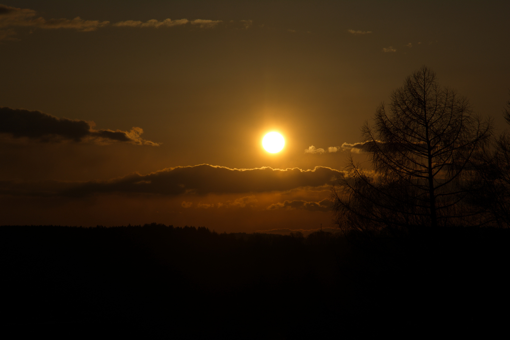 Sonnenuntergang über Vöcklabruck...