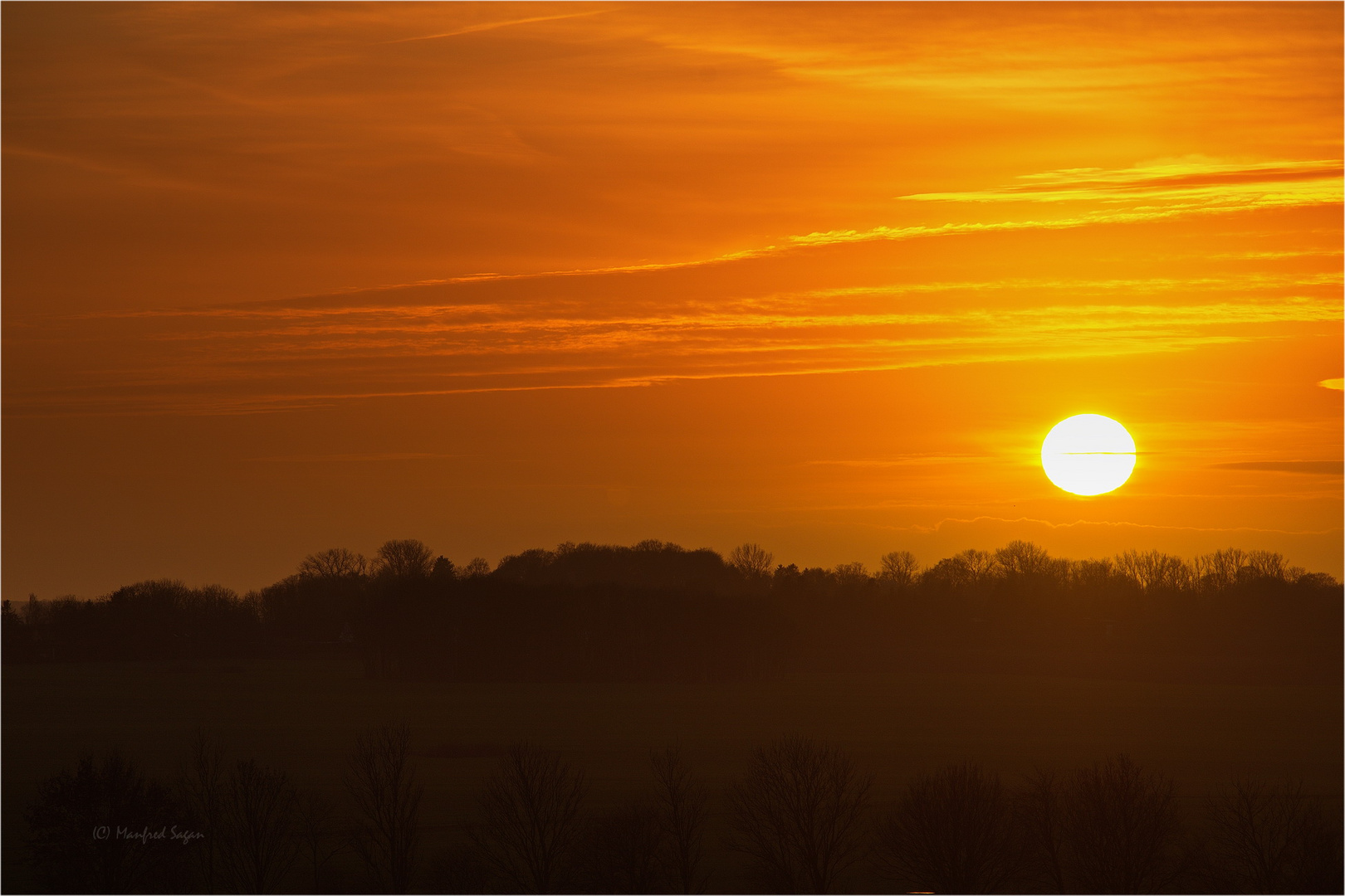 Sonnenuntergang über Vorpommern